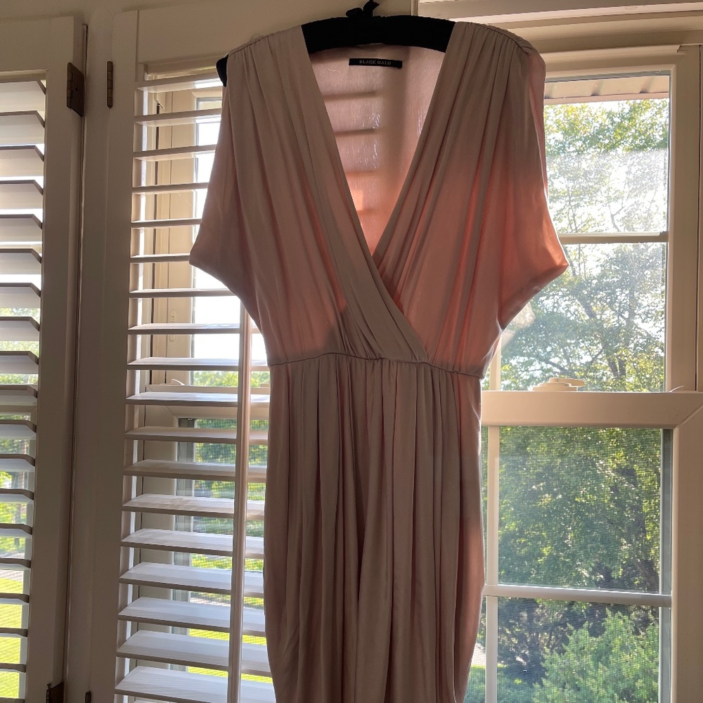 Black Halo Goddess dress